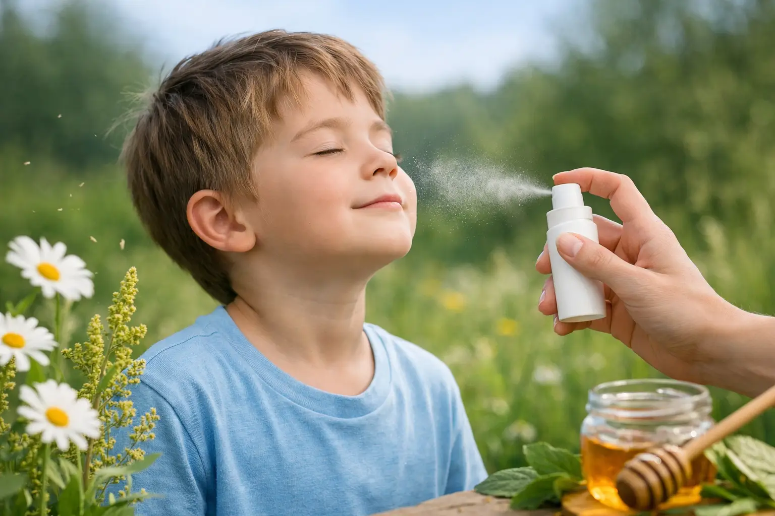 Natural allergy breathing support for kids - calm bedtime routine